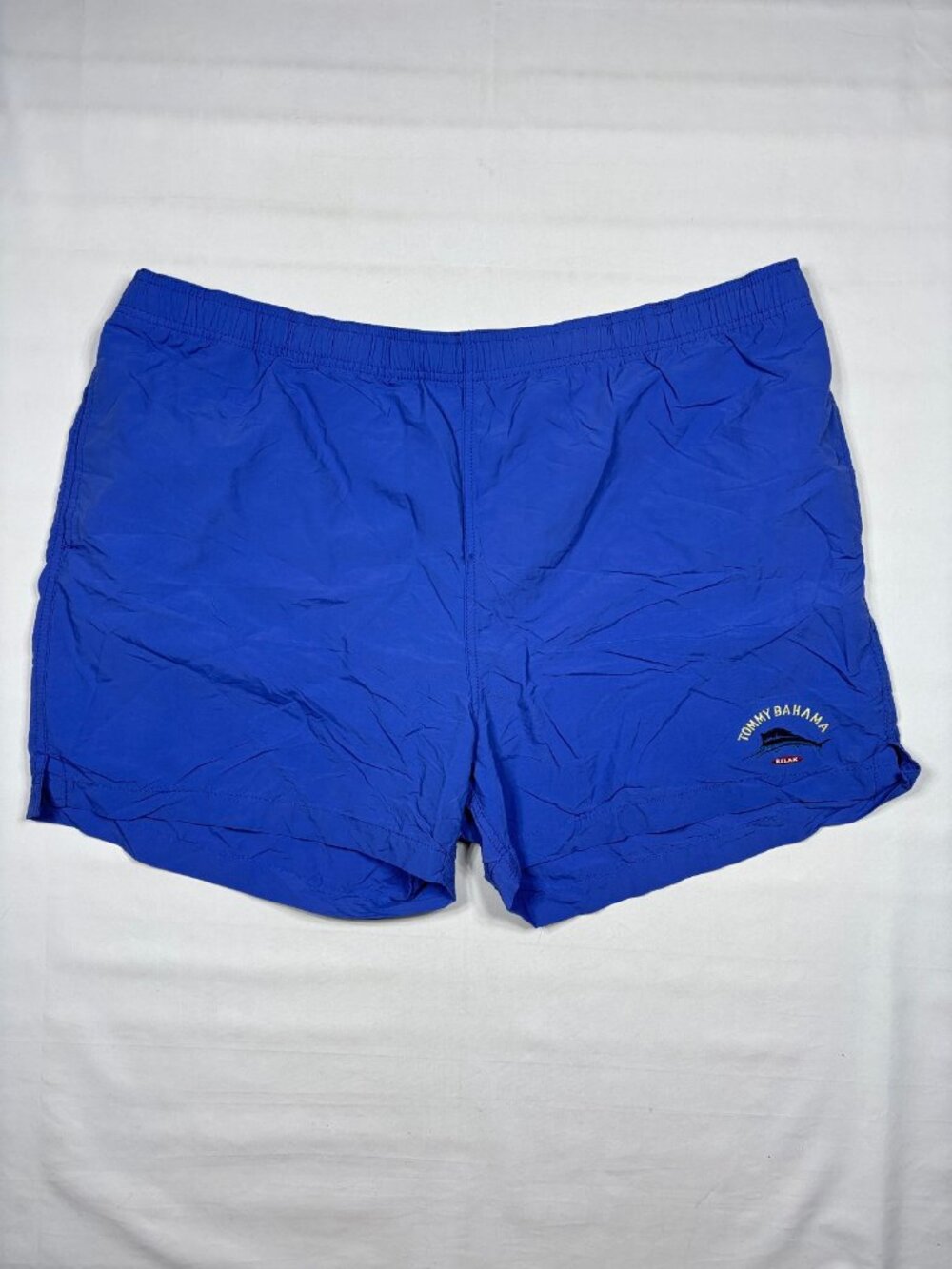 Tommy Bahama Relax Swim Trunks Mens XXL Blue Nylon Mesh Lined Marlin VTG Y2K